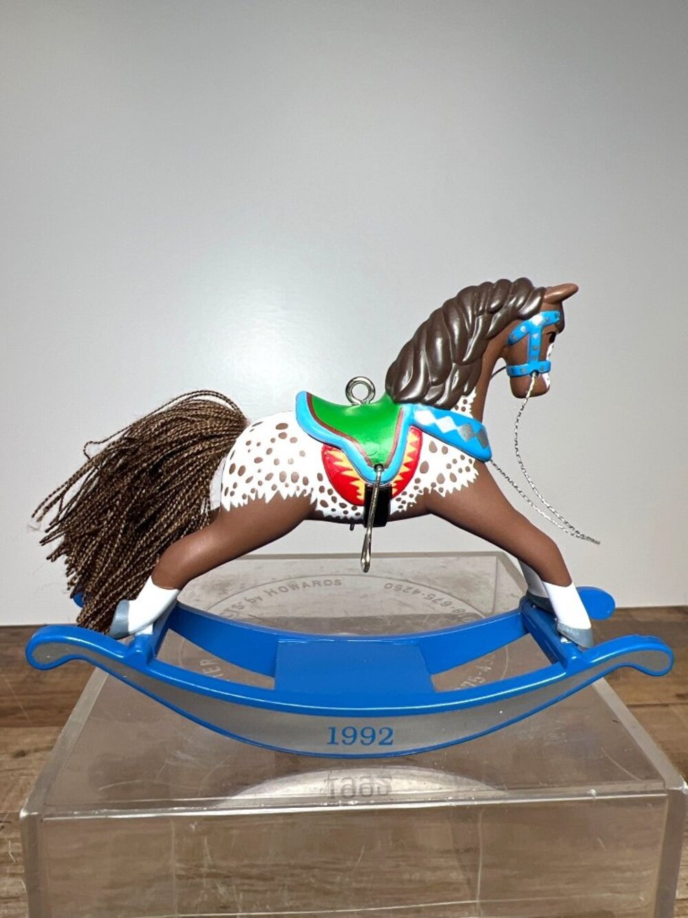 Hallmark Keepsake 1992 Rocking Horse Ornament Collectors Series With Box
